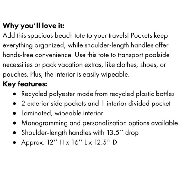 🚨LAST ONE! Pick Up & Go Tote Painted Palms - Picture 5 of 5